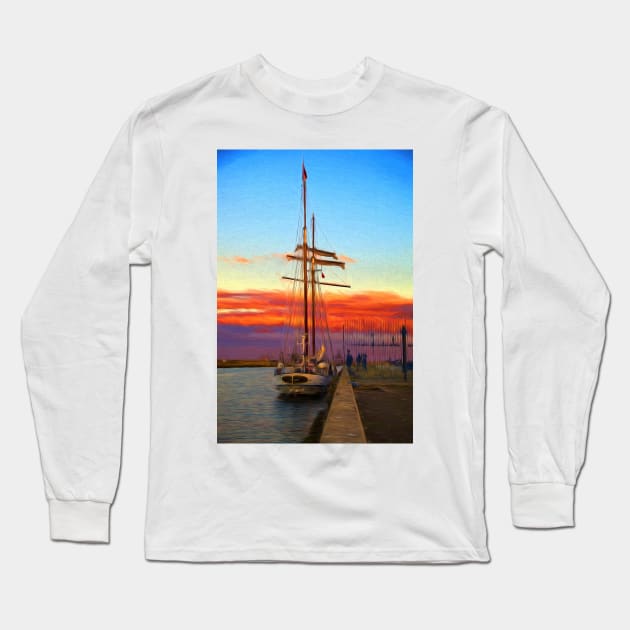 The Flying Dutchman Long Sleeve T-Shirt by Violaman